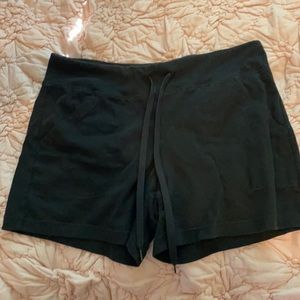 Black athletic shorts